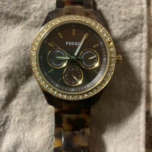 Women’s Tortoise Shell Fossil Watch